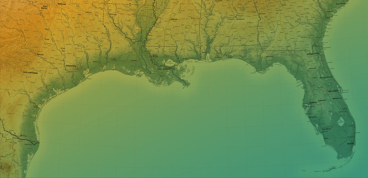 map of gulf coast